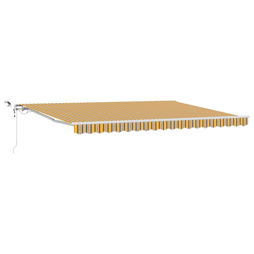 Skrovita tenda Šareni 450 × 300 cm Poliester i metal