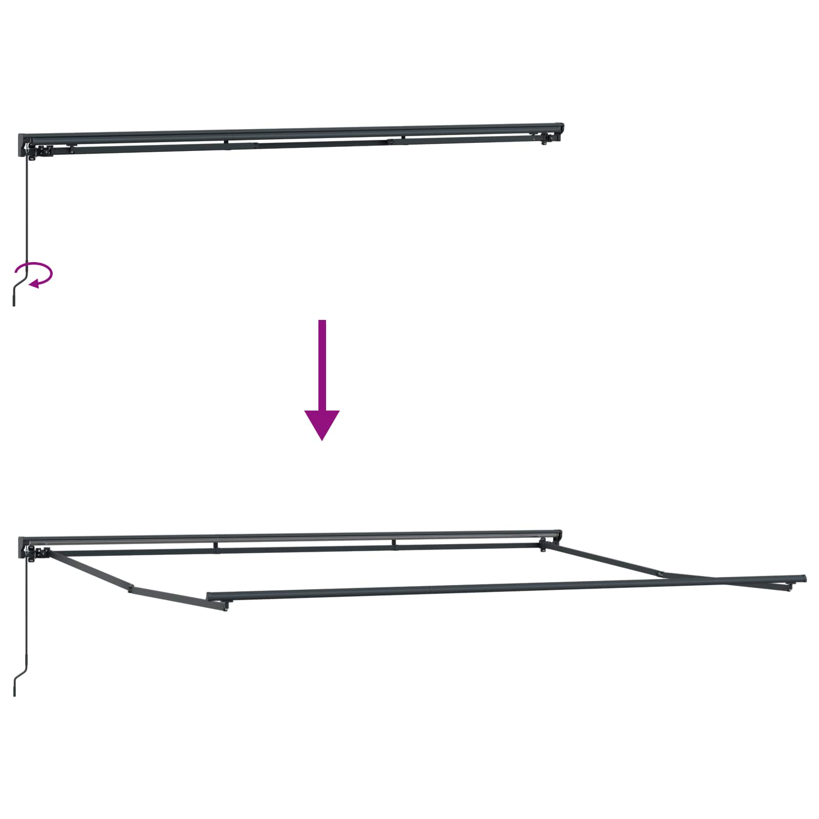 Okvir tende Bež 450 × 300 cm Poliester s PU premazom