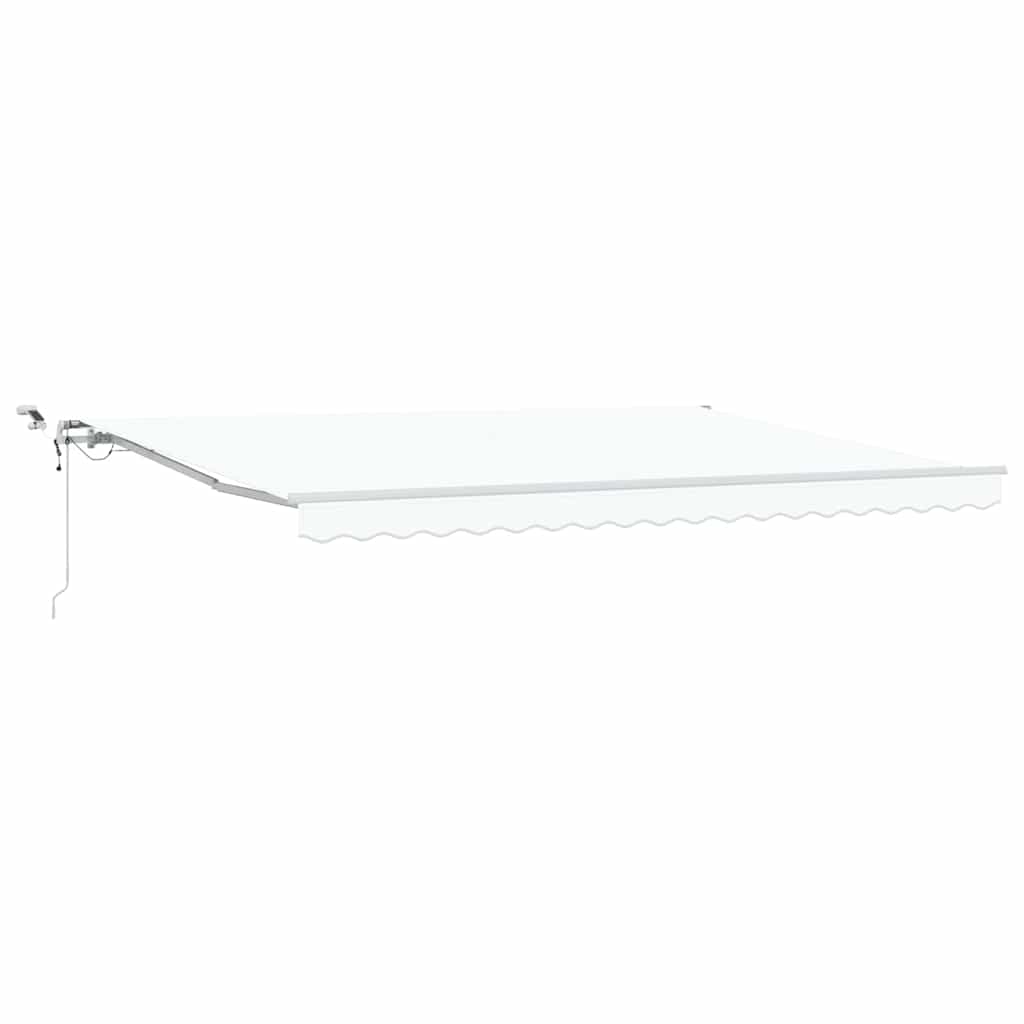Skrovita tenda Bijelo 450 × 300 cm Poliester i metal