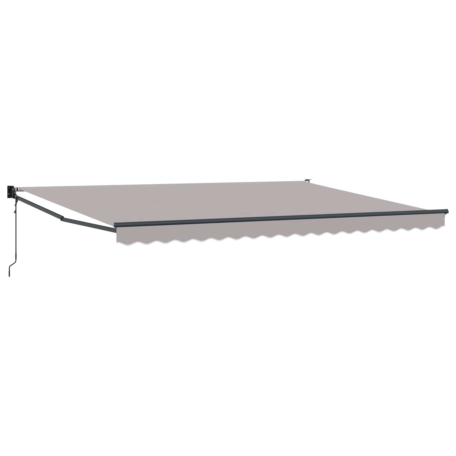Nadstrešnica Svjetlosiva 450 x 300 x 165 cm Poliester i metal