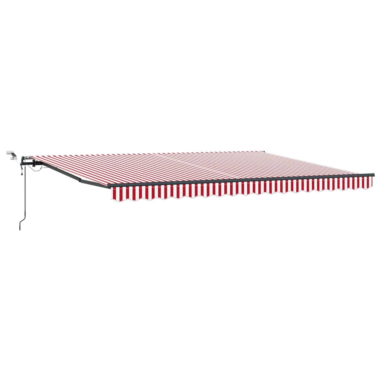 Tkanina za tende s Crvena i bijela 450 × 350 cm Poliester