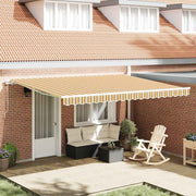 Povlačivi tende Šareni 450 x 350 x 165 cm Poliester i aluminij