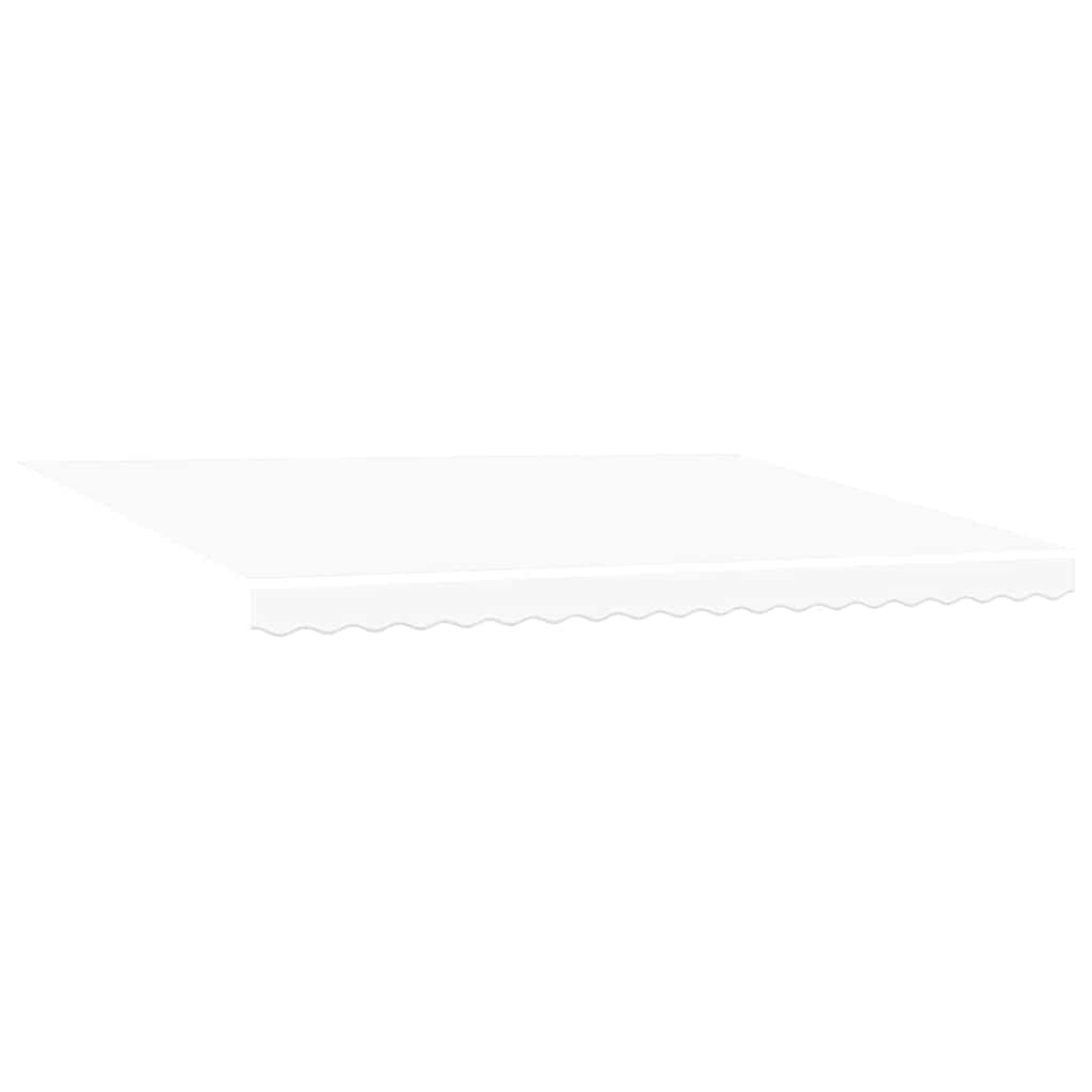 Skrovita tenda Bijelo 450 × 350 cm Tkanina i čelik