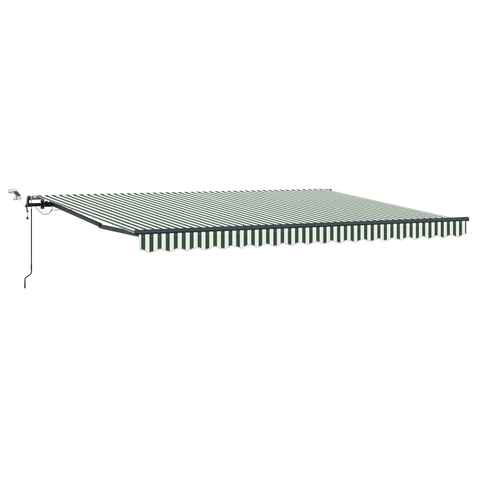 Tkanina za tende s Zelena i bijela 450 × 350 cm Poliester