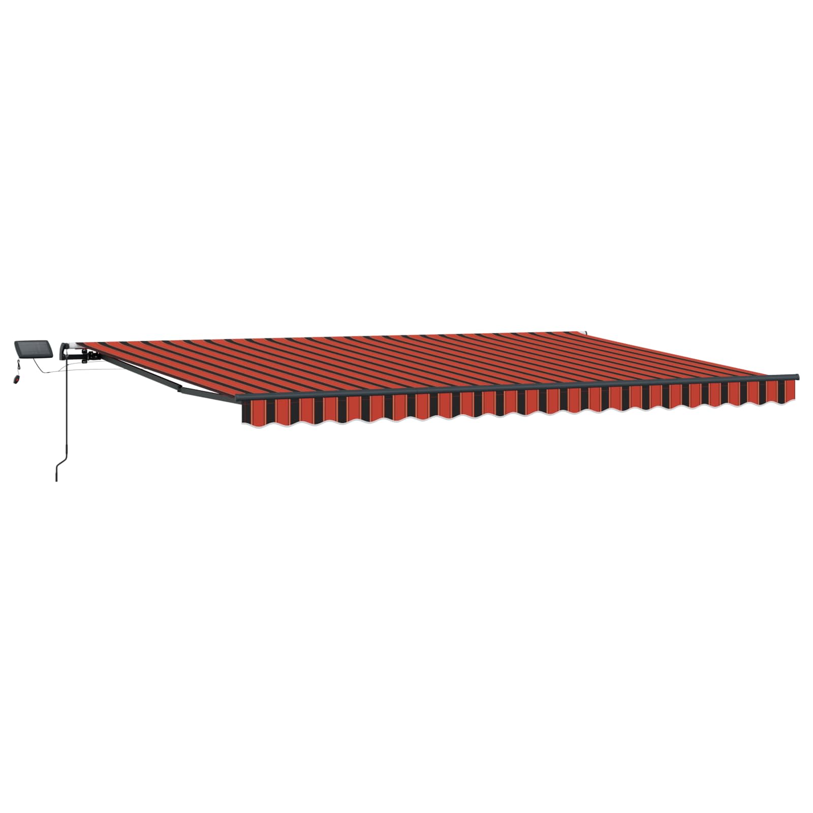 Skrovita tenda narančasta i smeđa 500 ×300 cm tkanina
