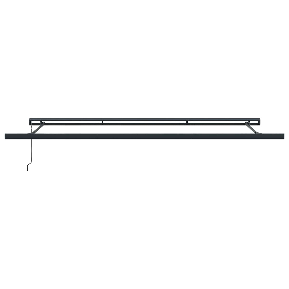 Skrovita tenda Crvena i bijela 500 × 300 cm Tkanina i Metal