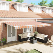 Povlačivi tende Šareni 500 x 300 x 165 cm Tkanina i Aluminij