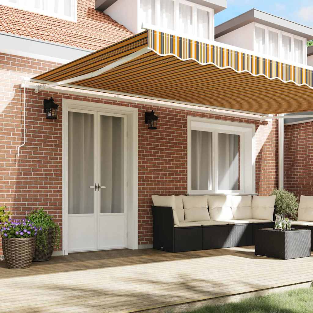 Povlačivi tende Šareni 500 x 300 x 165 cm Poliester i aluminij