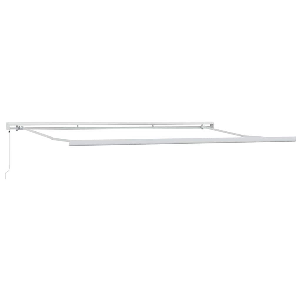 Skrovita tenda Bež 500 × 300 cm Tkanina i Metal