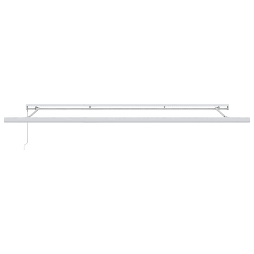 Skrovita tenda Bež 500 × 300 cm Tkanina i Metal