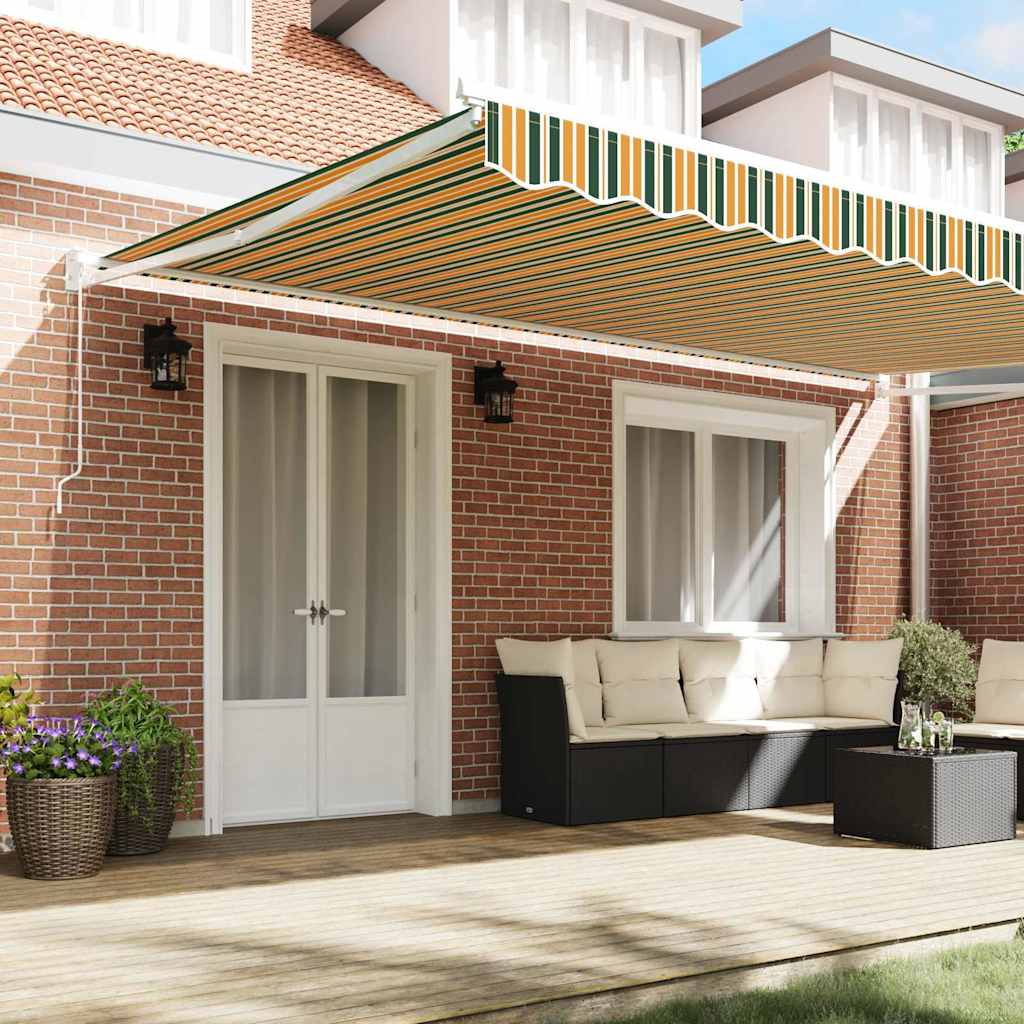 Povlačivi tende Šareni 500 × 300 cm 100% Poliester i Aluminij