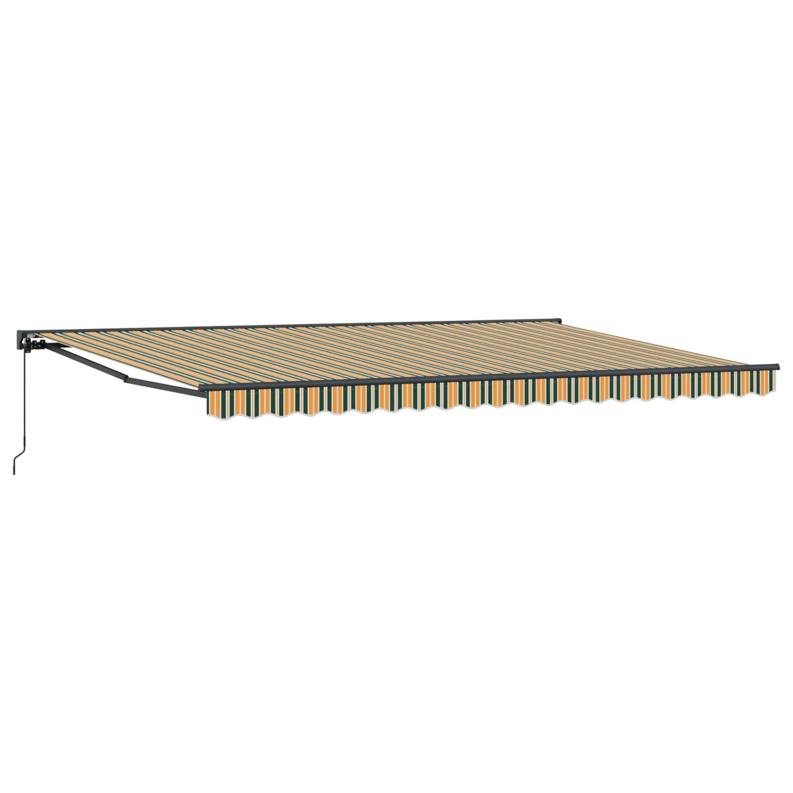 Okvir tende Zelena i žuta 500 × 300 cm Poliester s PU premazom