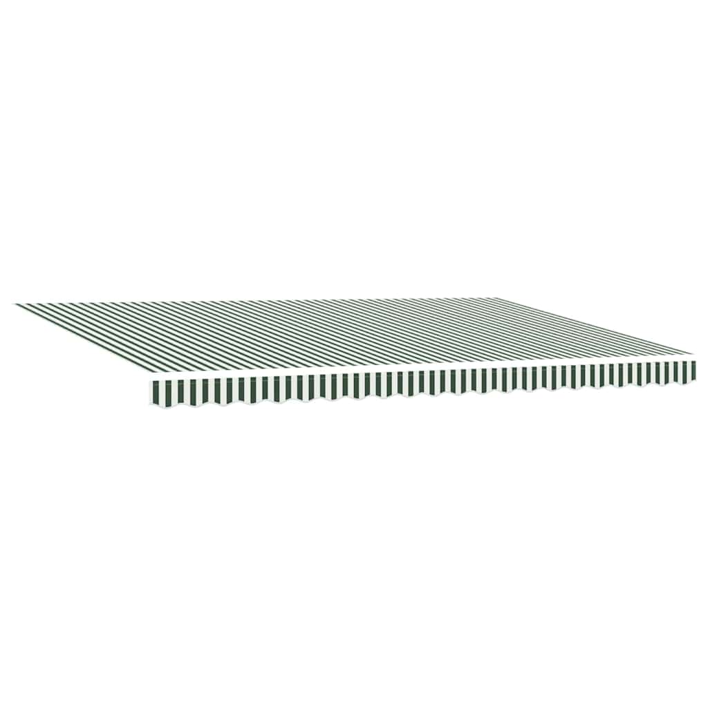 Skrovita tenda Zelena i bijela 500 × 300 cm