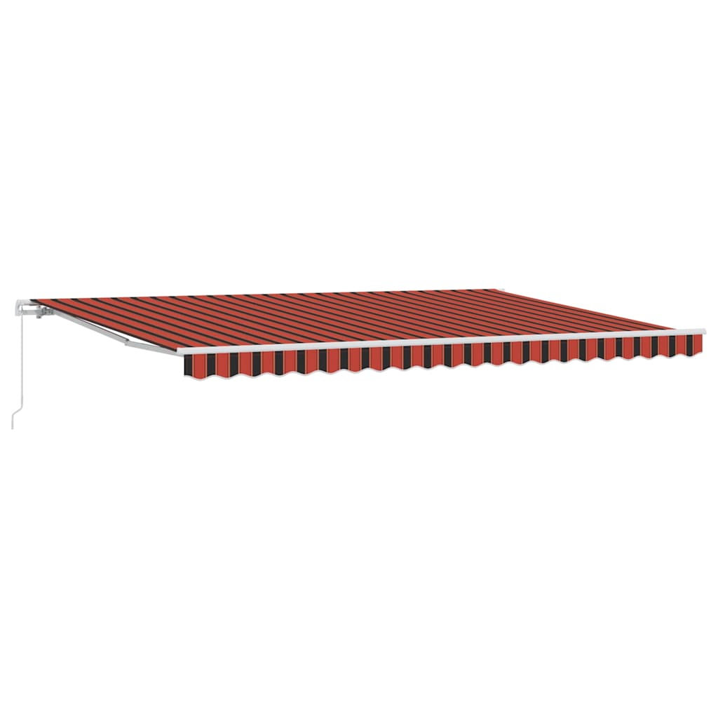 Skrovita tenda Narančasta i smeđa 500 × 350 cm