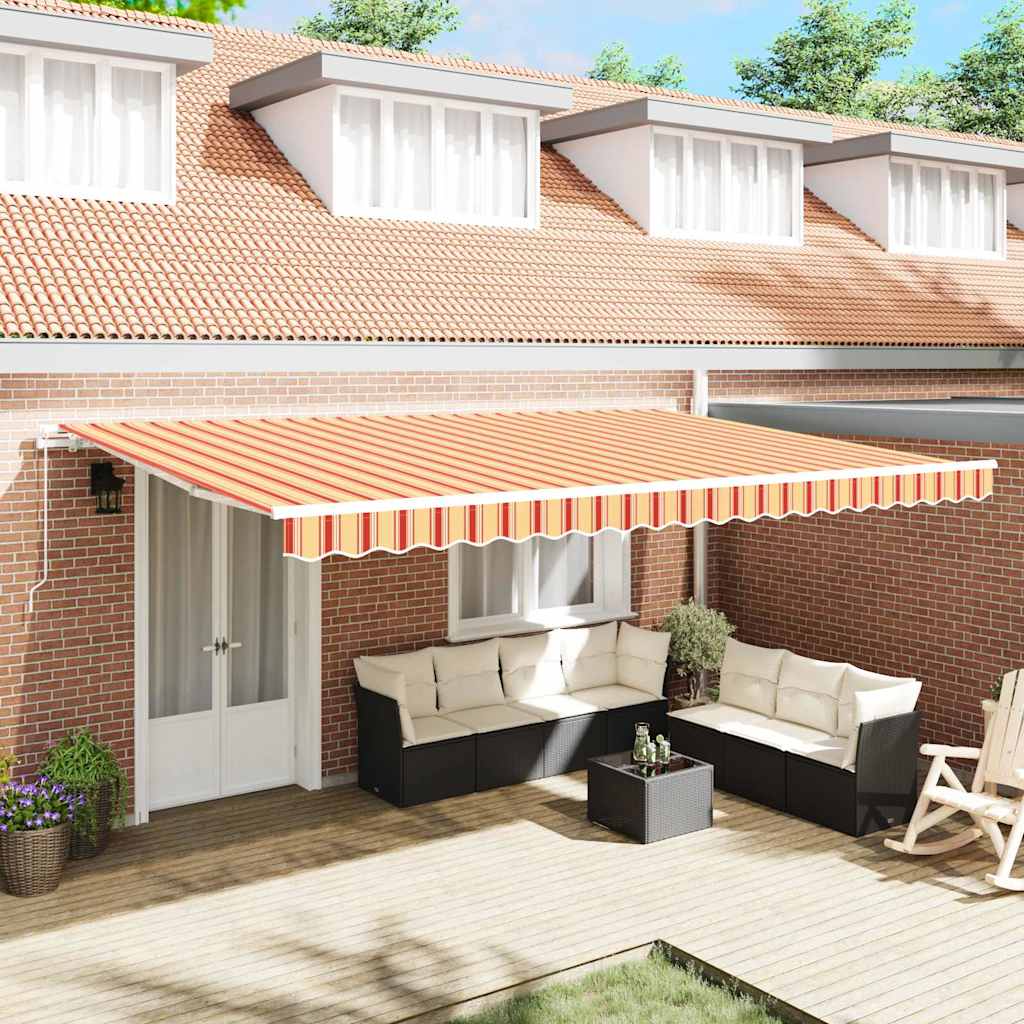Povlačivi tende Žuta i narančasta 500 × 350 cm