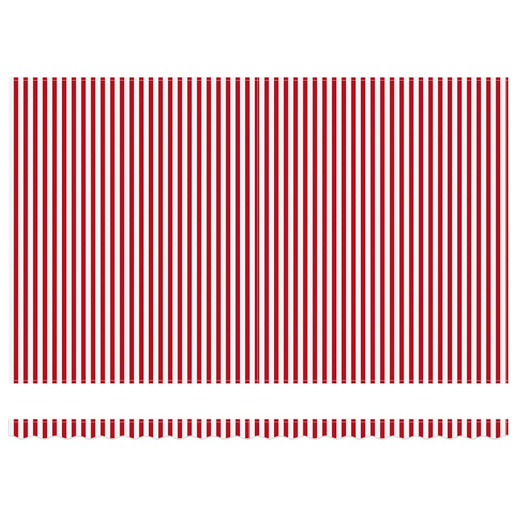 Električna retraktabilna tenda Crvena i bijela 500 × 350 cm