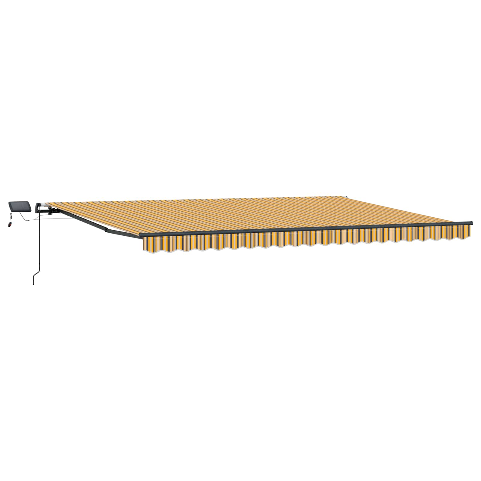 Povlačivi tende Šareni 500 × 350 cm Tkanina i Aluminij