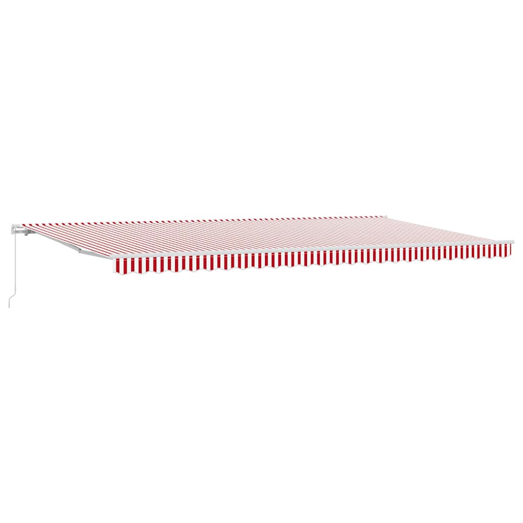 Skrovita tenda Crvena i bijela 600 × 300 cm