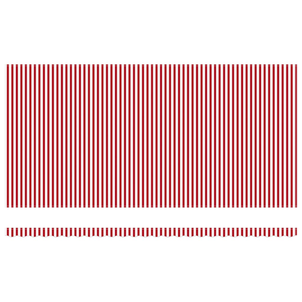 Skrovita tenda Crvena i bijela 600 × 300 cm