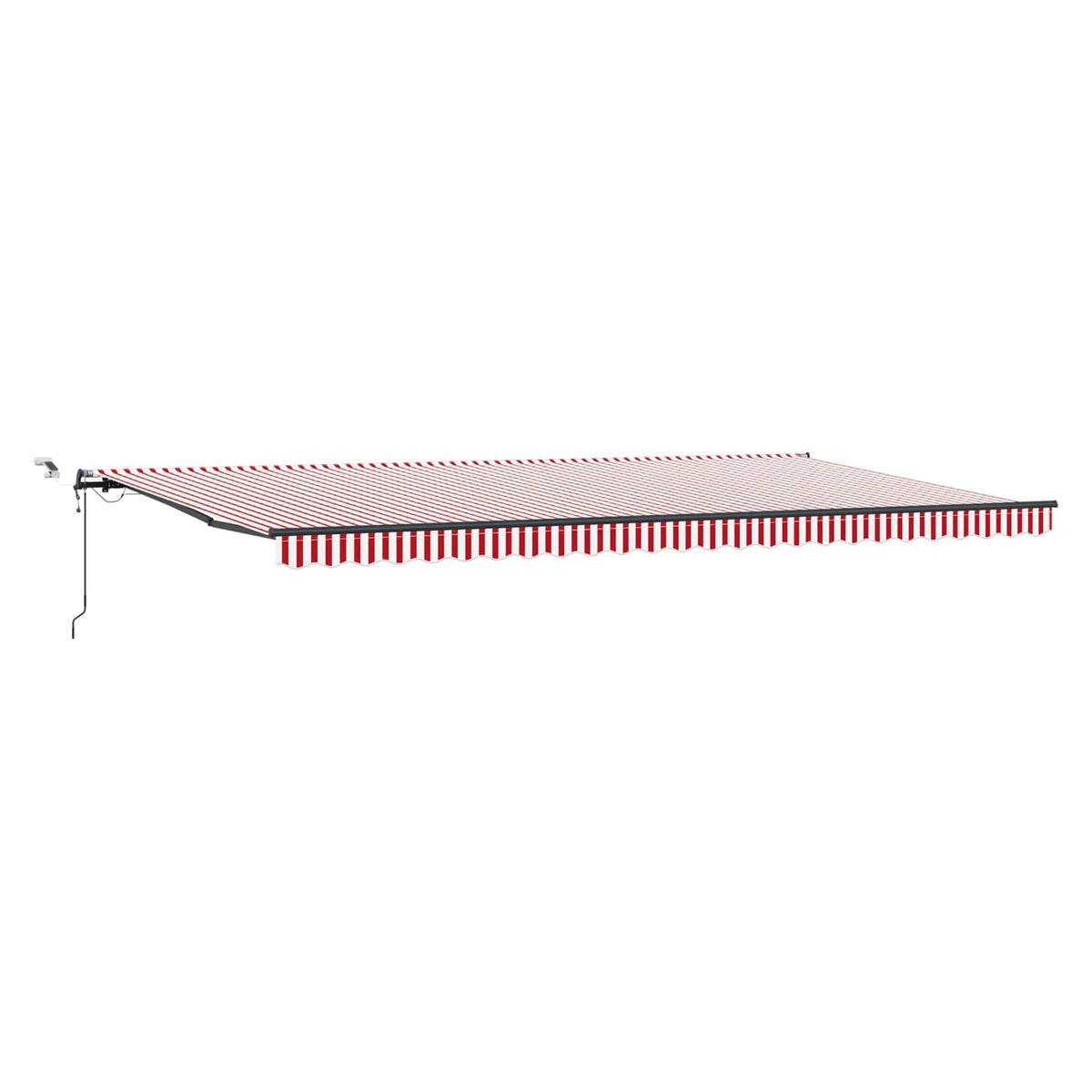 Tkanina za tende s Crvena i bijela 600 × 300 cm Poliester