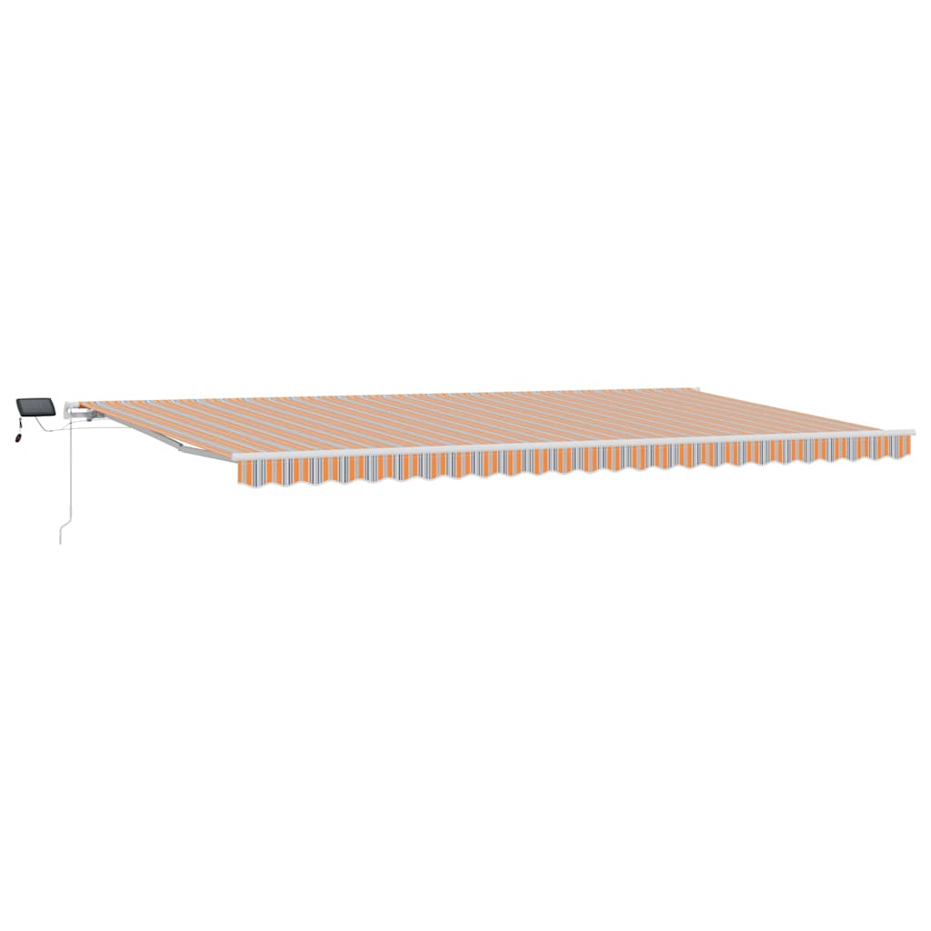 Povlačivi tende Šareni 600 × 300 cm Tkanina i Aluminij