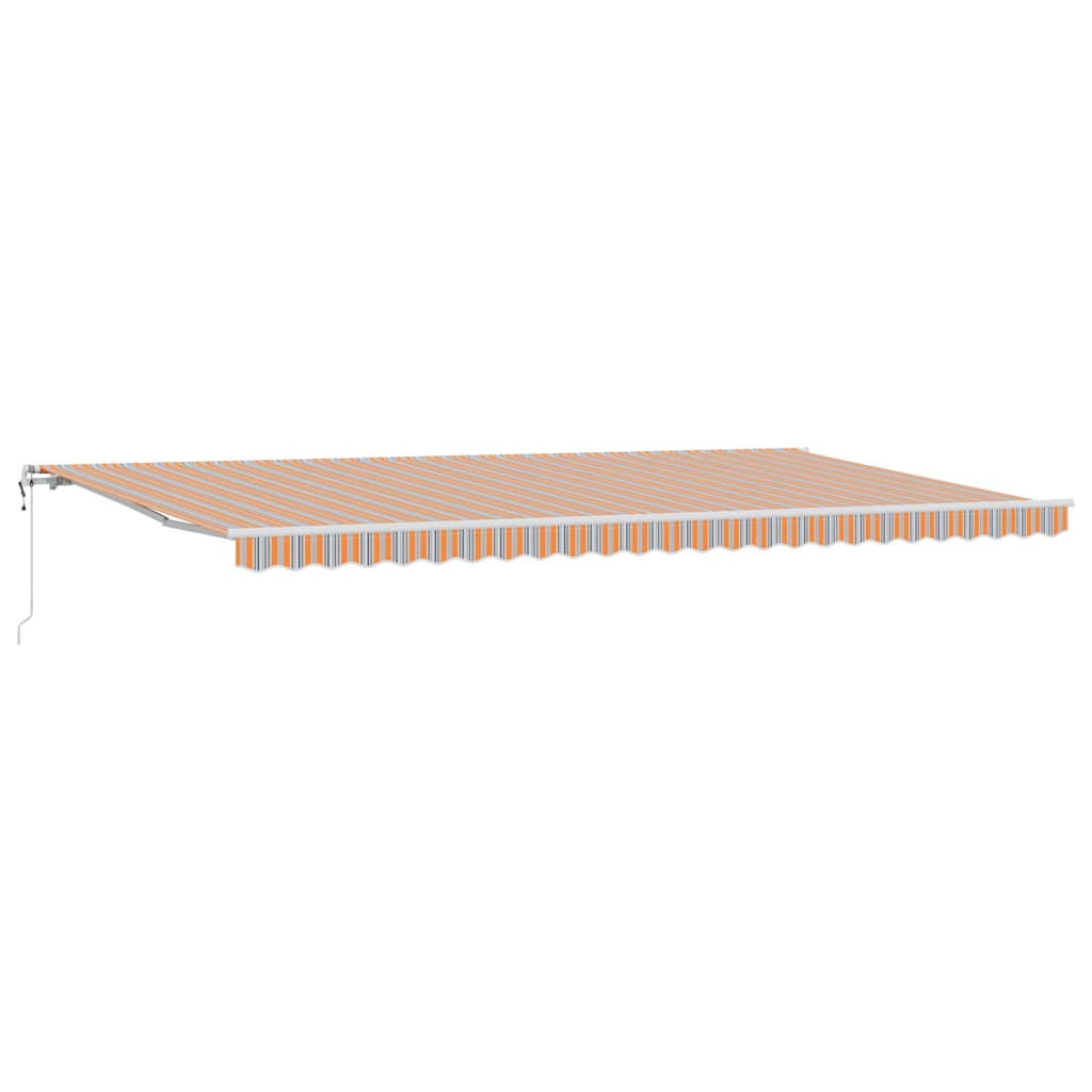 Povlačivi tende Šareni 600 × 300 cm Tkanina i Aluminij