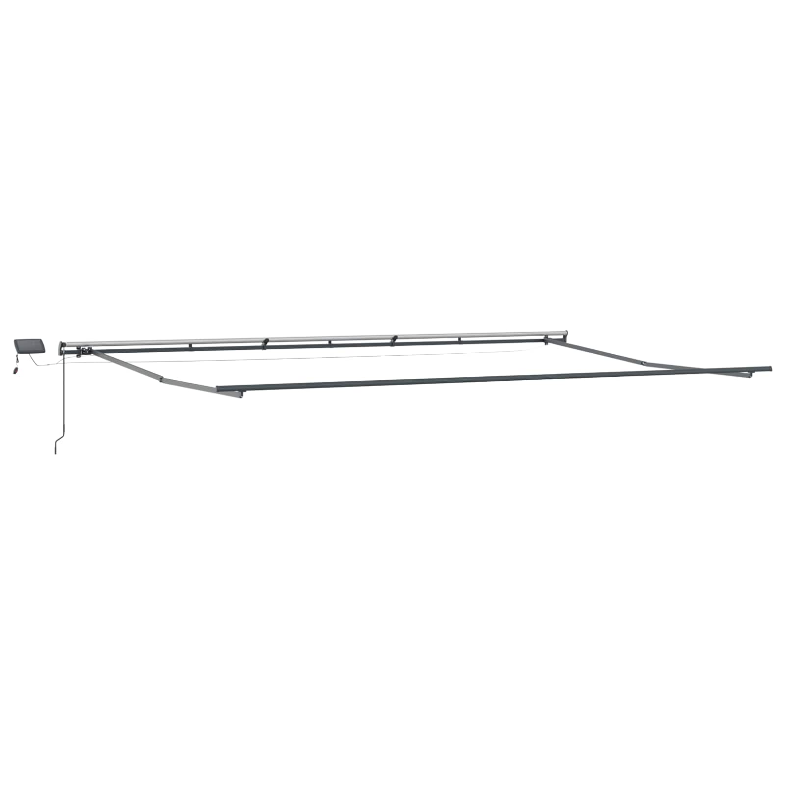 Skrovita tenda Bijelo 600 ×300 cm tkanina