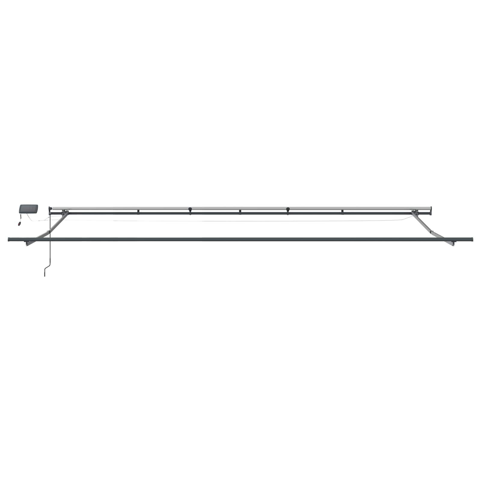 Skrovita tenda Bijelo 600 ×300 cm tkanina