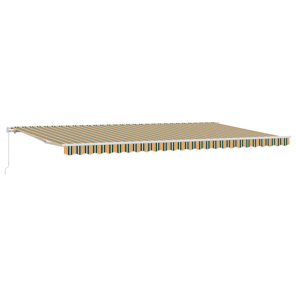 Povlačivi tende Šareni 600 × 300 cm Poliester i aluminij