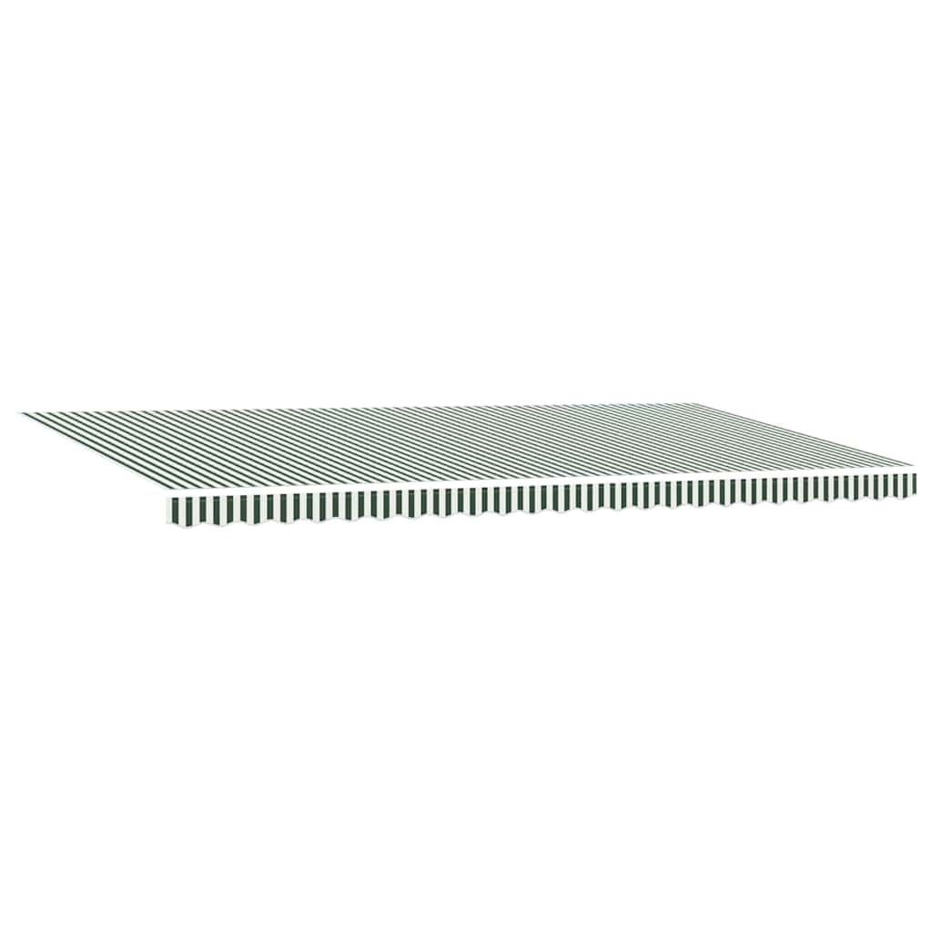 Skrovita tenda Zelena i bijela 600 × 300 cm