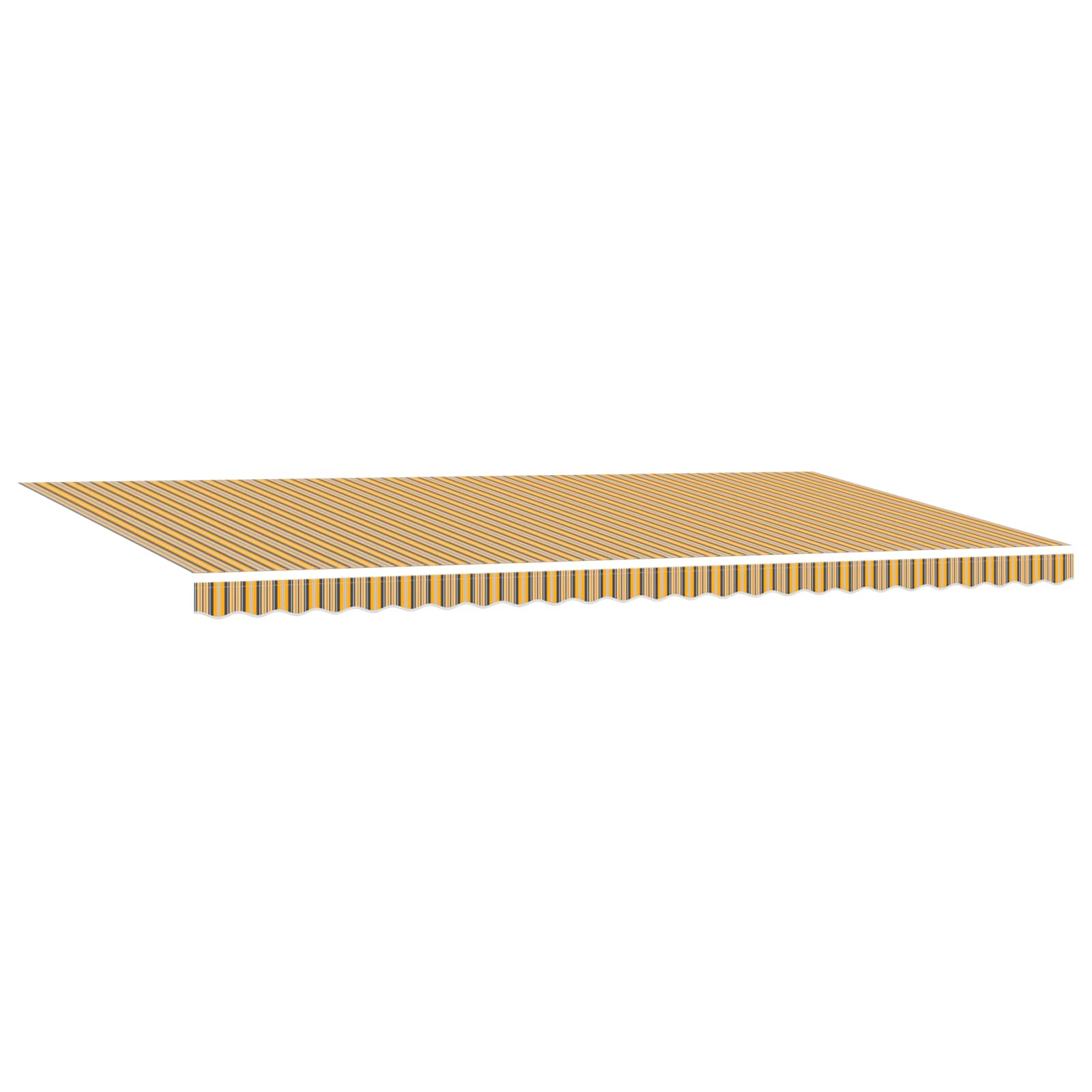 Povlačivi tende Šareni 600 × 350 cm Tkanina i Aluminij