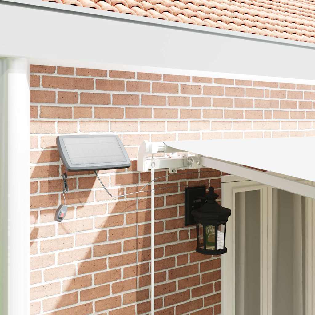 Povlačivi tende Bijela 600 × 350 cm Tkanina i Aluminij
