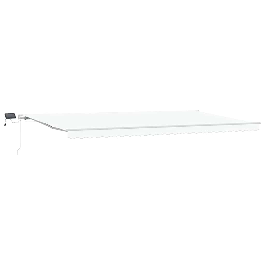 Povlačivi tende Bijela 600 × 350 cm Tkanina i Aluminij