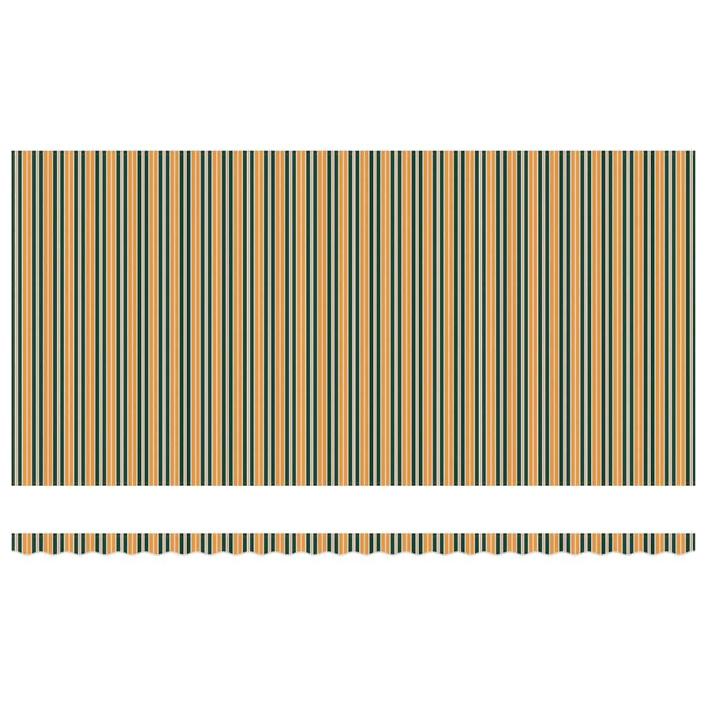 Skrovita tenda Zelena i žuta 600 × 350 cm Tkanina i čelik
