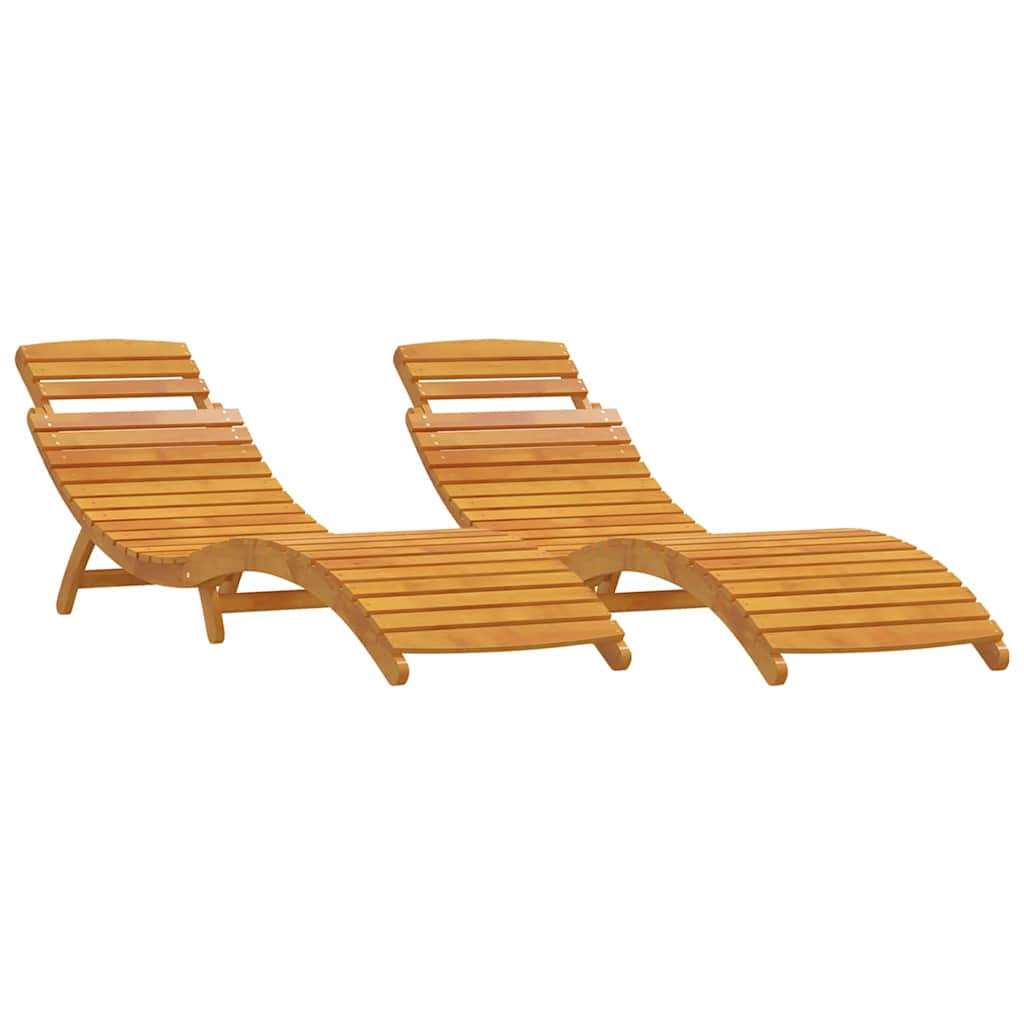 Ležaljka za sunčanje 2 pcs Smeđa 55 x 184 x 64cm