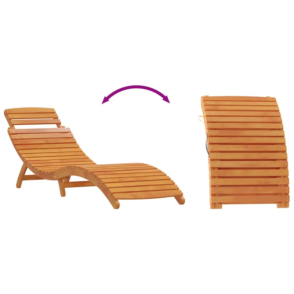 Ležaljka za sunčanje 2 pcs Smeđa 55 x 184 x 64cm