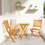 Bistro set za vrt 3 pcs Smeđa Čvrsto drvo akacije
