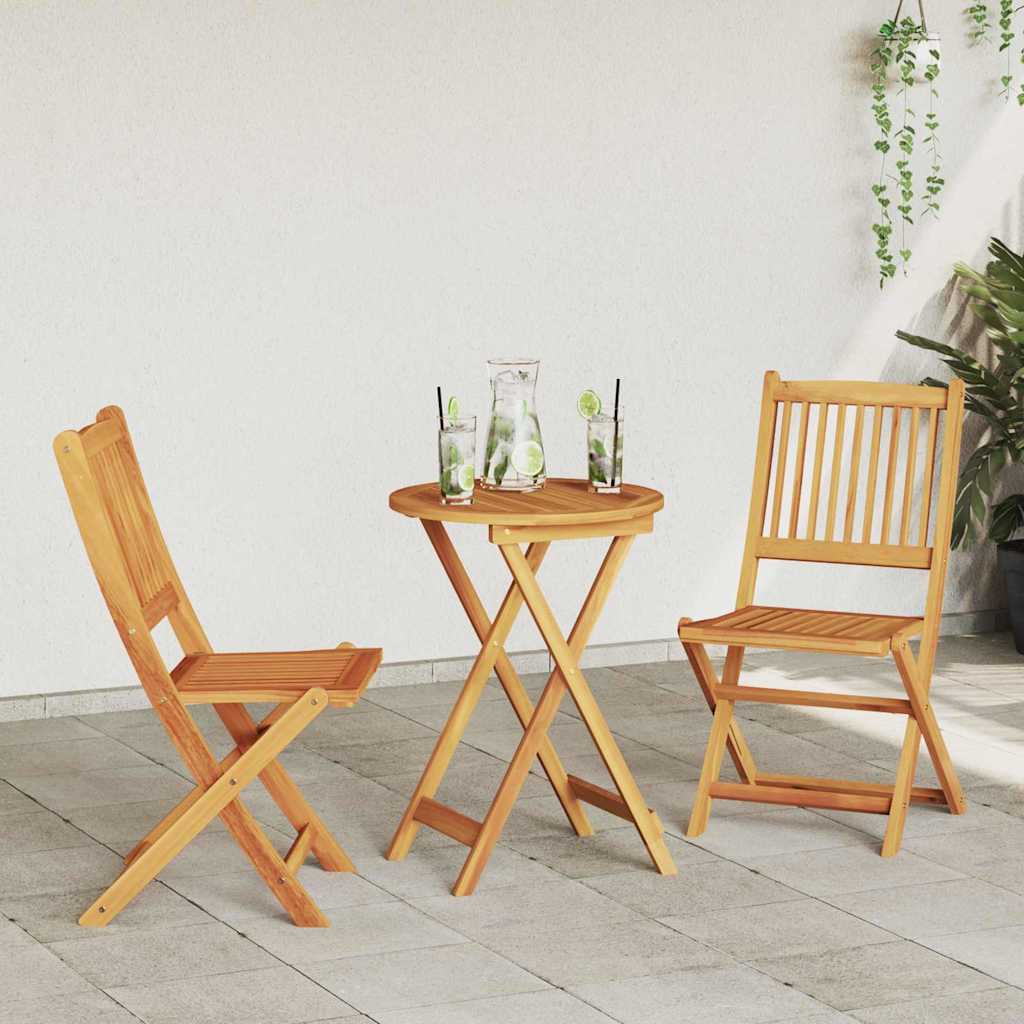 Bistro set za vrt 3 pcs Smeđa Čvrsto drvo akacije
