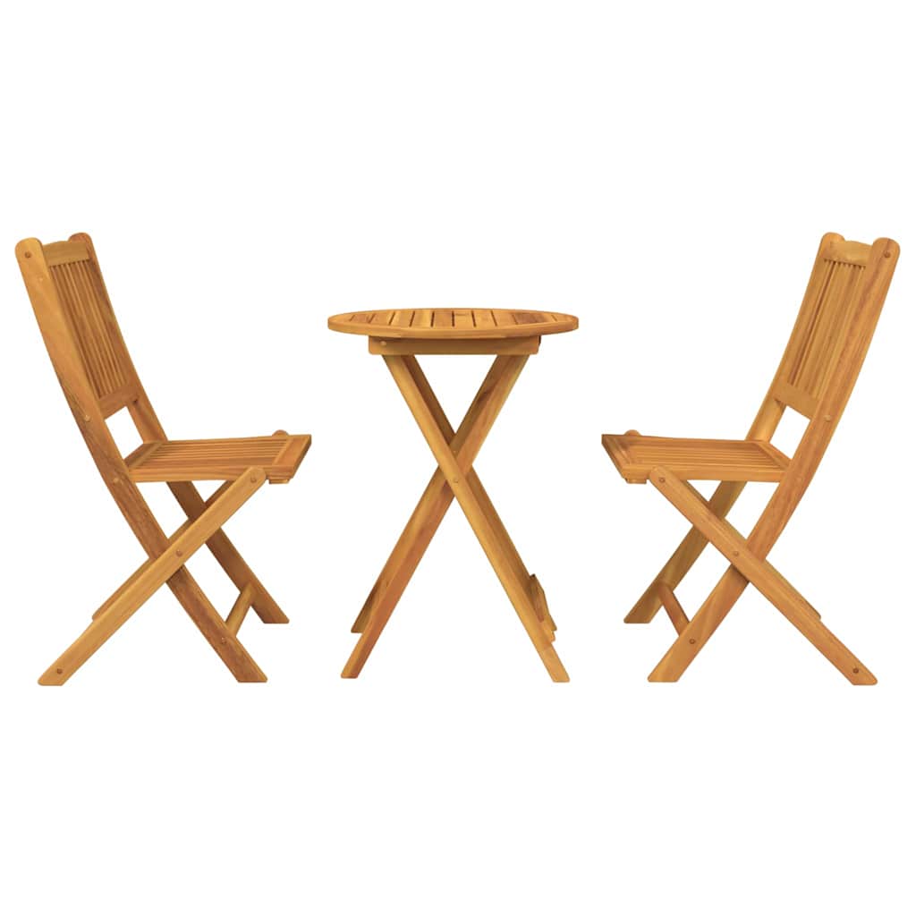 Bistro set za vrt 3 pcs Smeđa Čvrsto drvo akacije