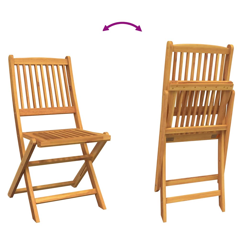 Bistro set za vrt 3 pcs Smeđa Čvrsto drvo akacije