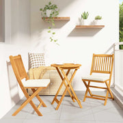 Bistro set za vrt 3 pcs Smeđa Čvrsto drvo akacije