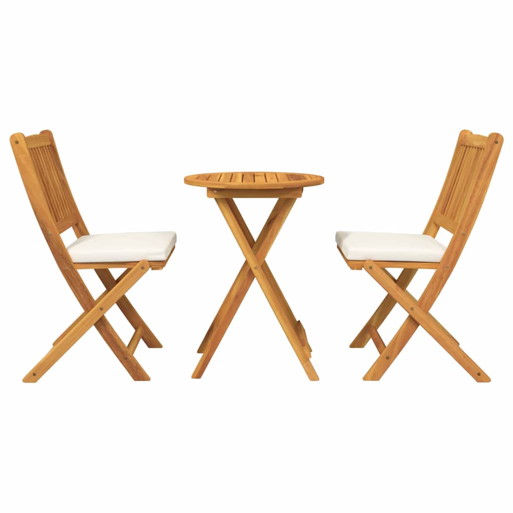 Bistro set za vrt 3 pcs Smeđa Čvrsto drvo akacije
