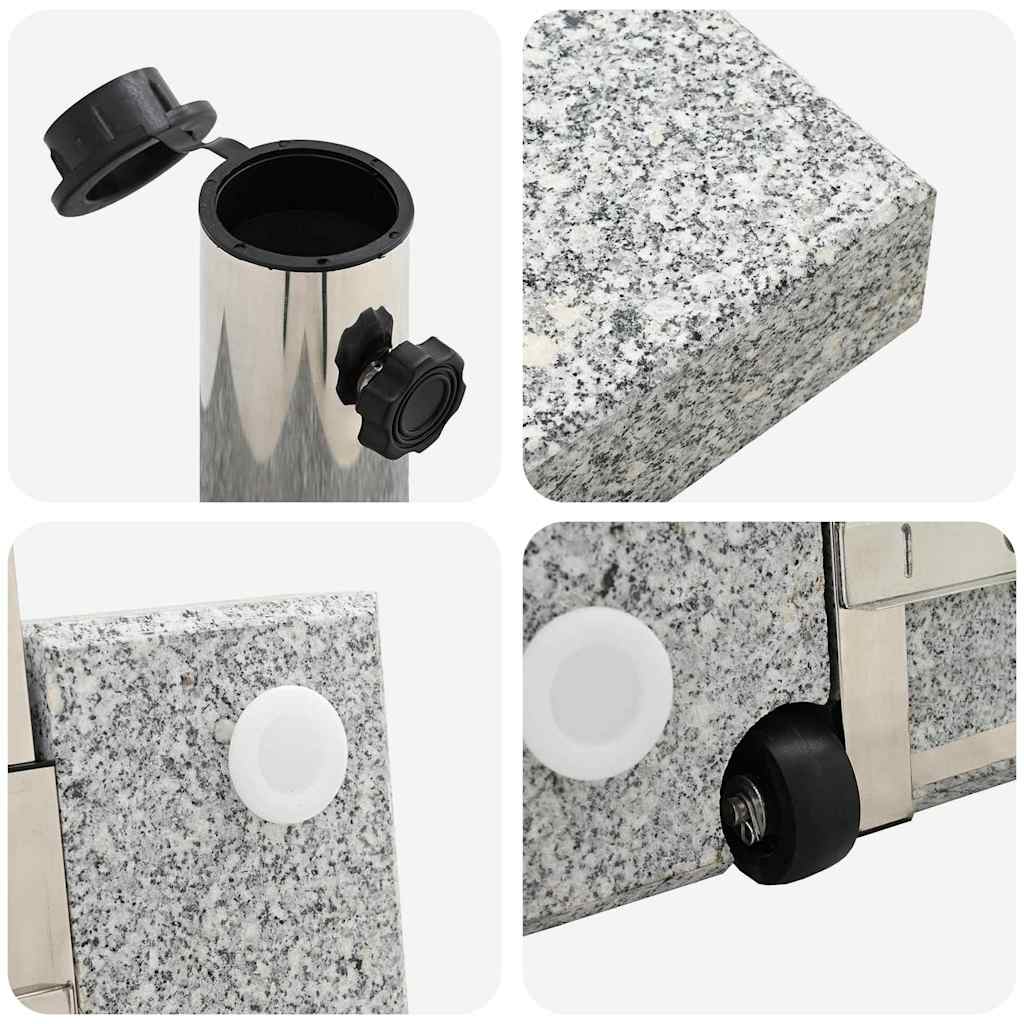 Baza za suncobran Siva 41 x 41 x 37 cm Granit