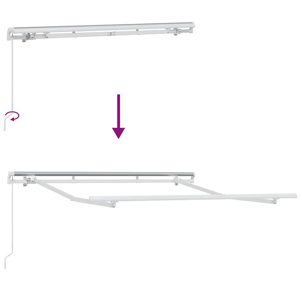 Okvir tende Bijelo 2,5 x 2 m Metal
