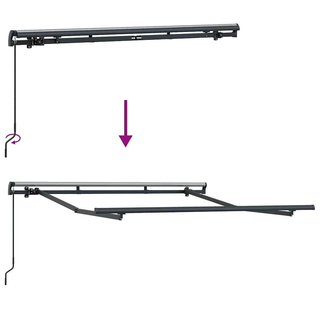 Okvir tende Antracit 2,5 x 2 m Metal