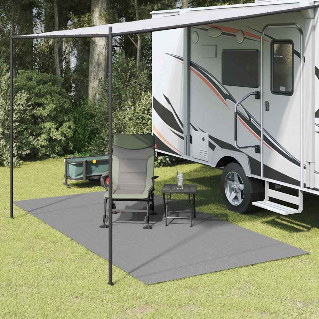 Teppi za šator Antracit 400 × 350 cm Poliester