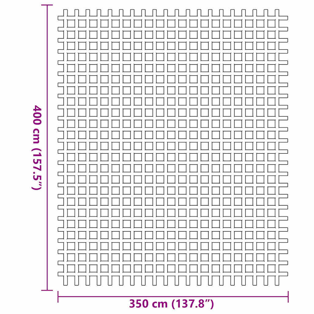 Teppi za šator Antracit 400 × 350 cm Poliester