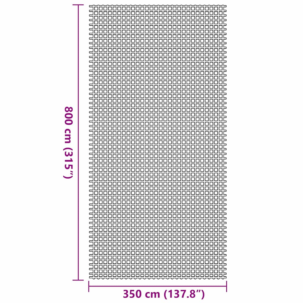 Teppi za šator Antracit 800 x 350 cm Poliester
