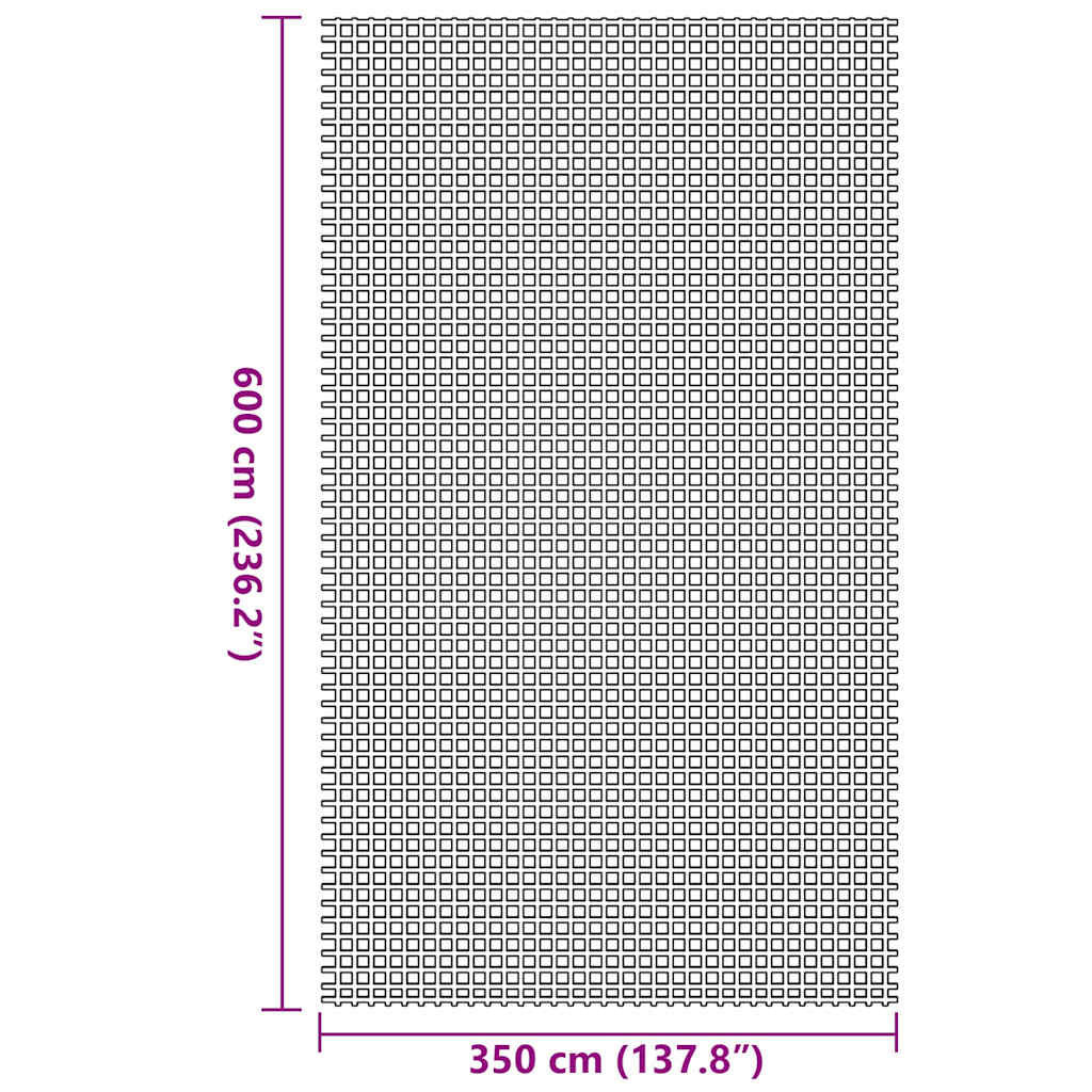 Teppi za šator Plava 600 × 350 cm Poliester