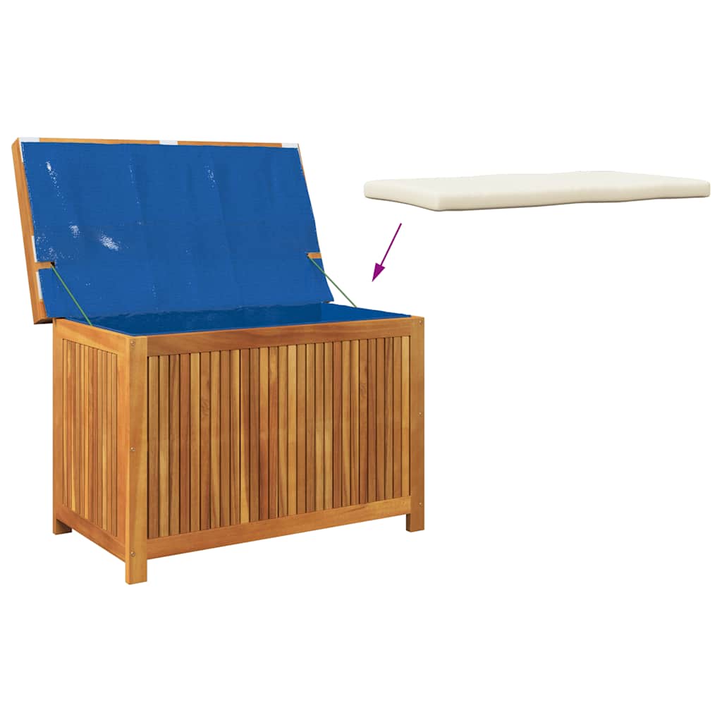 Vanjska kutija za jastuke 90x50x60,5 cm masivno drvo bagrema